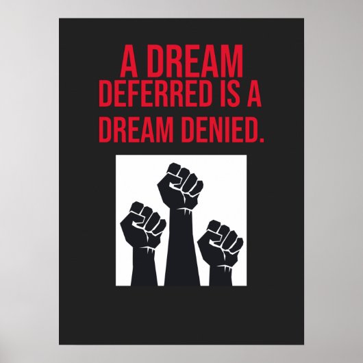 夢が延期されて夢が否定 ポスター (正面)