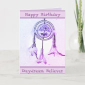 夢が折り畳まれたグリーティングカードをキャッチ カード (正面)