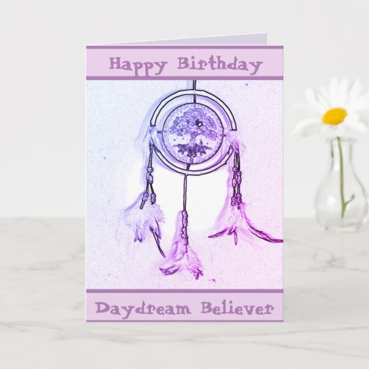 夢が折り畳まれたグリーティングカードをキャッチ カード (小さな植物)