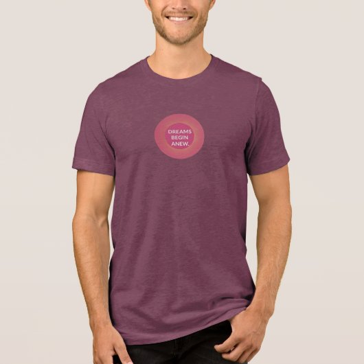 夢が新たに始まる トライブレンドＴシャツ (正面)