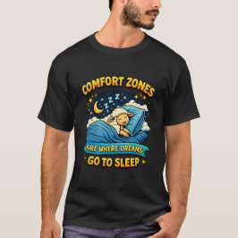 夢が眠る快適ゾーン 羊アート Tシャツ