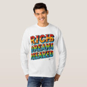 夢が豊かに実現数々の» Tシャツ (正面フル)