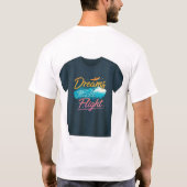 夢が飛ぶ Tシャツ (裏面)