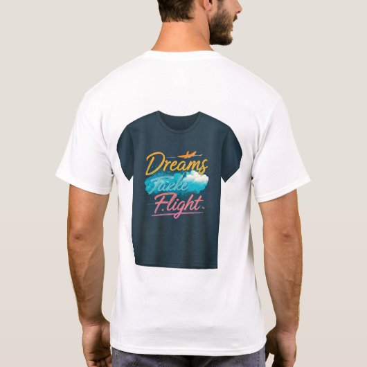 夢が飛ぶ Tシャツ (裏面)