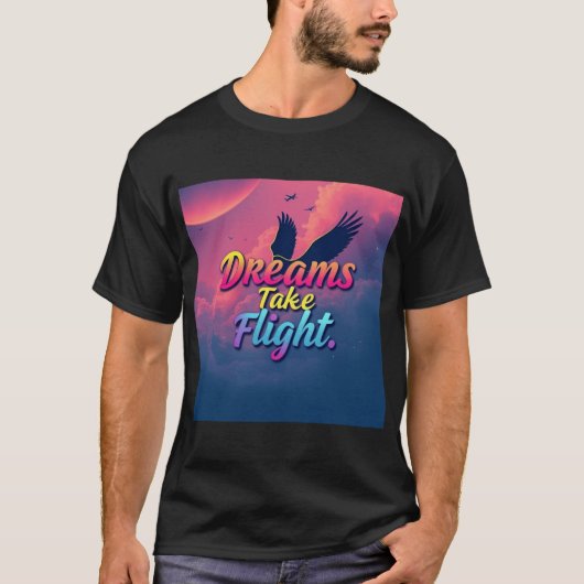 夢が飛ぶ Tシャツ (正面)