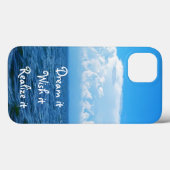 夢それは願いそれそれを引用文の海のデザイン実現します Case-Mate iPhoneケース (裏面 (横))