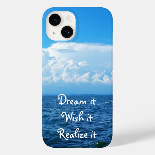 夢それを望む実現it引用文海デザインケース – Case-Mate iPhoneケース (裏面)