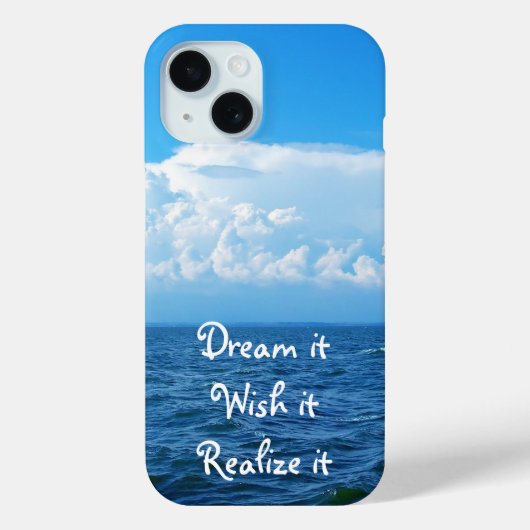 夢それを望む実現it引用文海デザインケース – Case-Mate iPhoneケース (裏面)