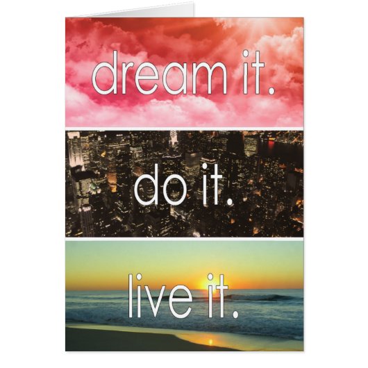 夢それを生きるやる気を起こさせる引用文 (正面)