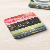 夢それを生きるやる気を起こさせる引用文 コースター (左側)