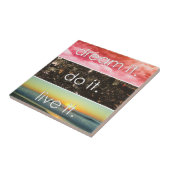 夢それを生きるやる気を起こさせる引用文 タイル (側面)