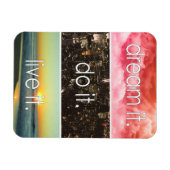 夢それを生きるやる気を起こさせる引用文 マグネット (横)