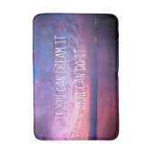 夢それを行う紫色のピンクの海サンセット写真 バスマット (正面縦)