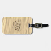 夢とは旅すること...  インスピレーションに満ちたデザイン ラゲッジタグ (正面横)