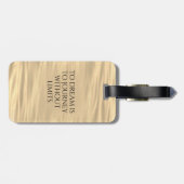 夢とは旅すること...  インスピレーションに満ちたデザイン ラゲッジタグ (裏面横)