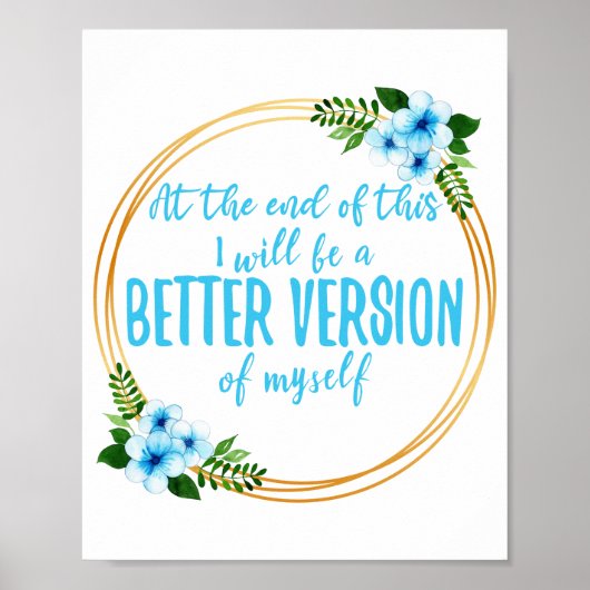 夢とゴールに関する短い主張 ポスター (正面)