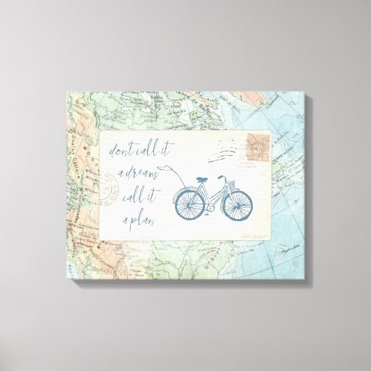 夢と呼ぶな計画引用文 キャンバスプリント (正面)