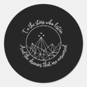 夢と夢が聞消えた星々に ラウンドシール (正面)