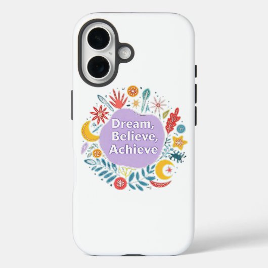 夢と夢信じと成し遂げ Case-Mate iPhoneケース (裏面)