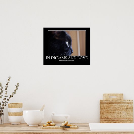 夢と愛でインスピレーションを得た作品 ポスター (キッチン)