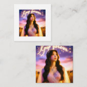 夢と星：祝のK-Foreverポップ・アートの ノートカード (正面/裏面)