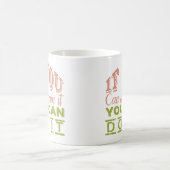 夢と達成» やる気を起こさせる Tee コーヒーマグカップ (中央)