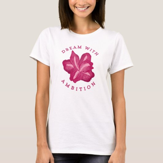 夢と野望のアマリリスの霊感 Tシャツ (正面)