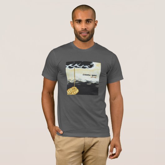 「夢と金ゴールド」予備魂によるTシャツ Tシャツ (正面フル)