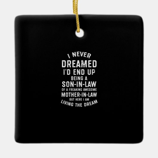 夢にも思わなかったId最終的に義理のギフトの息子である.p セラミックオーナメント (正面)