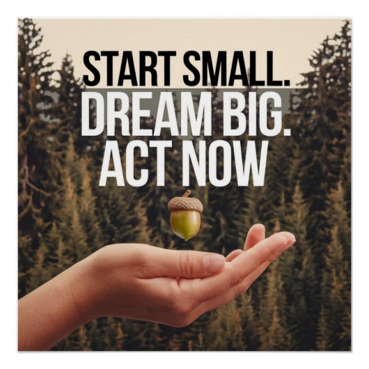 夢に力を与える小さな行動を今すぐ開始 ポスター (正面)