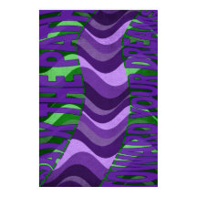 夢に向かう道を歩むウォールアート