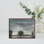 夢に向かって泳ぎ出せ！ モチベーション ポストカード (スタンド正面)