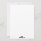 夢に向かって速く持ち続ける 招待状 (裏面)