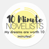 夢に固執！ ラウンドシール (正面)