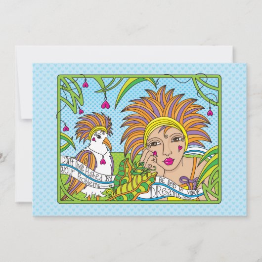 夢に導かれる_フラットカード7"x5" (正面)