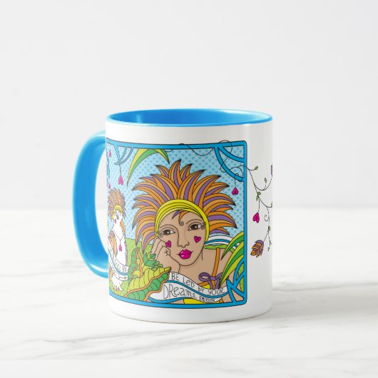 夢に導かれる マグカップ (正面左)