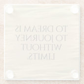 夢に感動的は旅に… ガラスコースター (裏面)