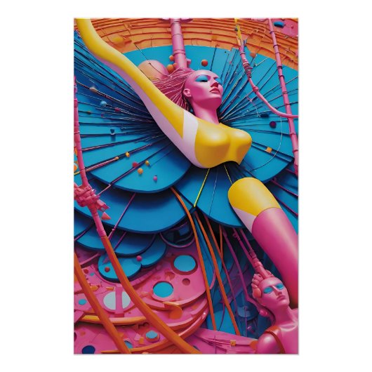 夢に繋がる – ケン・ゲージ・アート ポスター (正面)