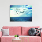 夢に集中する キャンバスプリント (インサイチュ (リビング))