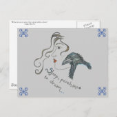 "夢に" ポストカード (正面/裏面)