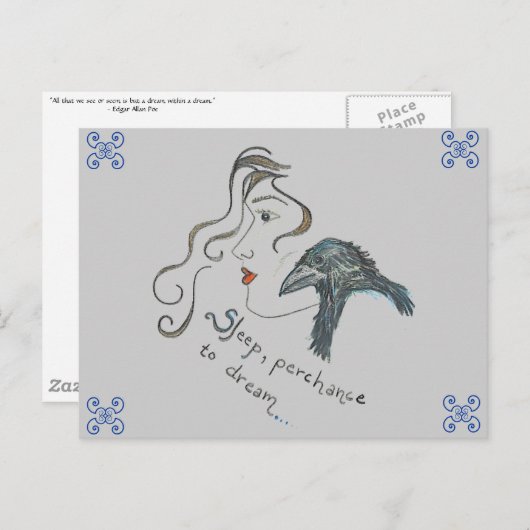 "夢に" ポストカード (正面/裏面)