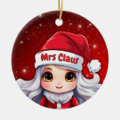 夢のあるクラウス夫人プロフィール画像 雪の降る🎄🤶 セラミックオーナメント (正面)