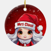 夢のあるクラウス夫人プロフィール画像 雪の降る🎄🤶 セラミックオーナメント (裏面)