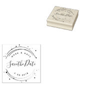 夢のある結婚式のSave the Date ラバースタンプ (押印)