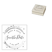 夢のある結婚式のSave the Date ラバースタンプ (押印)