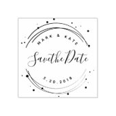 夢のある結婚式のSave the Date ラバースタンプ (インプリント)