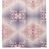 夢のさくらんぼブロッサムソフトピンクのシャワーカーテン シャワーカーテン (正面)