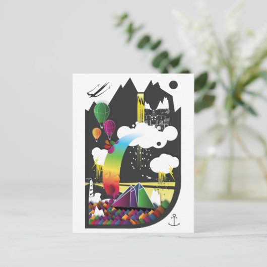 夢のまわりにを描く ポストカード (スタンド正面)