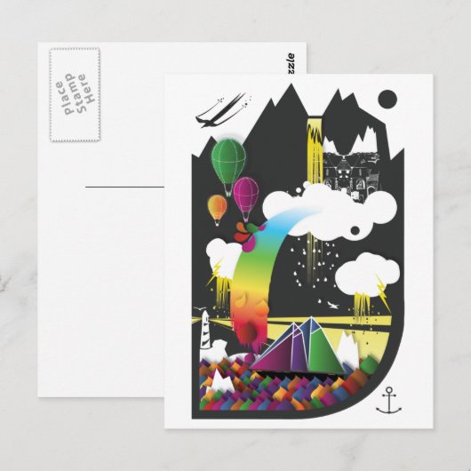 夢のまわりにを描く ポストカード (正面/裏面)