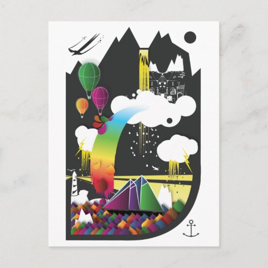 夢のまわりにを描く ポストカード (正面)